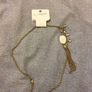 Charming Charlie White/Silver Necklace